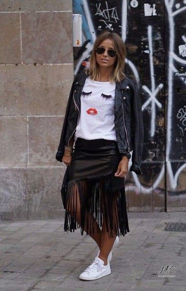 Street Style. Leather Jacket. - 6