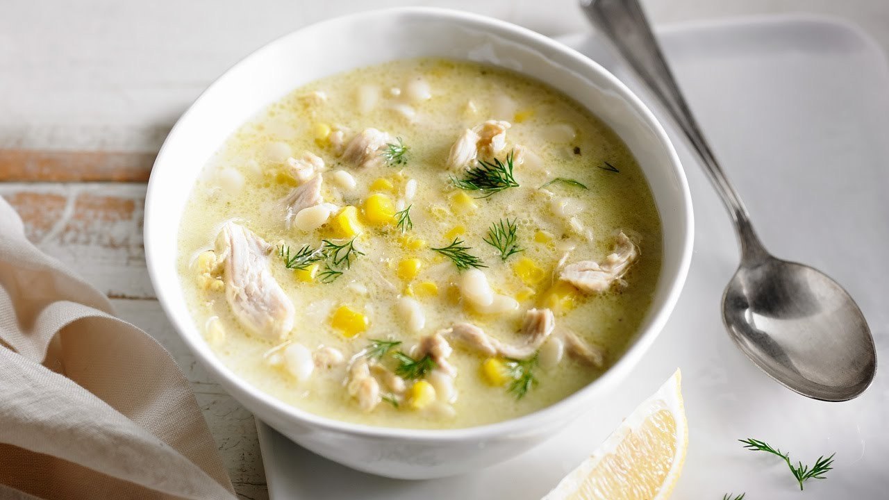 Куриный суп с кукурузой.на 100грамм - 57.86 ккалБ/Ж/У - 3.7/1.88/6.16Ингредиенты:Куриный бульон ...