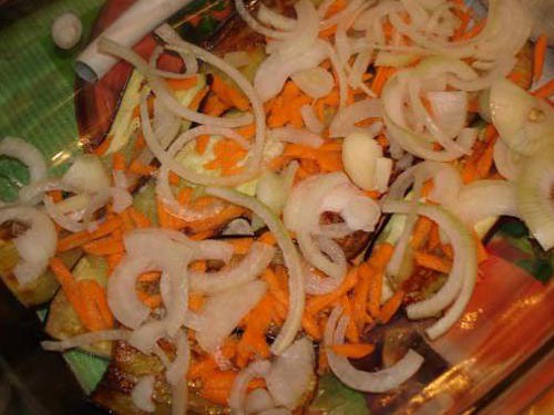 Запечённое соте с баклажанами и мясом. Очень вкусное блюдо. Наверное одно из моих любимых овощных ... - 3
