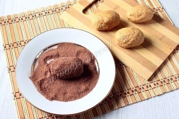 Пирожное «Картошка» из печенья.Этот вариант пирожного