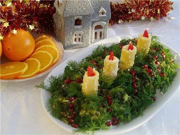 Идеи украшения салатов.#скороновыйгод #первыйснег #елка #зима #декабрь #рецепты #выходные - 2