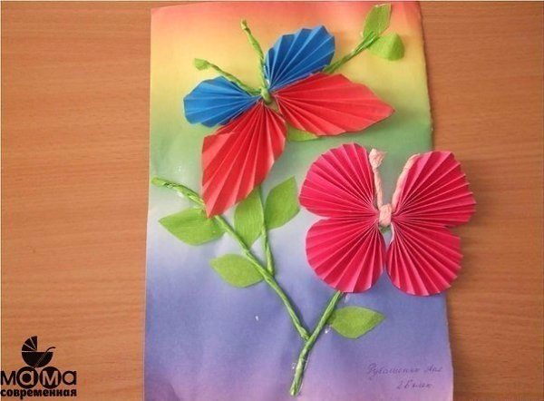 Аппликации из бумаги, сложенной гармошкой.Сохраните себе, чтобы не потерять - 2