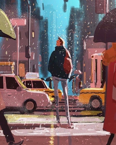 Художник Pascal Campion рисует жизнь своей семьи и каждой работой доказывает, что счастье — в ...