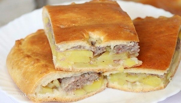 ВКУСНЫЙ МЯСНОЙ ПИРОГ.ИНГРЕДИЕНТЫ:Тесто:- 250 грамм майонеза- 250 грамм сметаны- 3 яйца- 300-350 ...