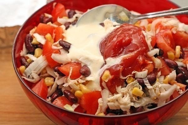 ОЧЕНЬ ВКУСНЫЙ САЛАТ .Ингредиенты:- Китайский салат (китайская капуста) 100 г- Помидоры красные 200 ... - 5