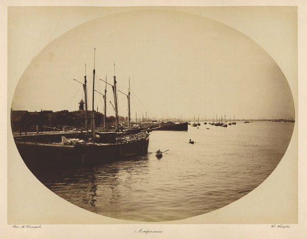 Пристань. Астрахань. Российская империя. 1866 год. #июль18@phistory | #1860s@phistory | ...
