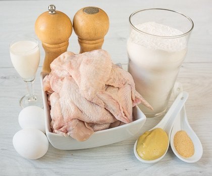 Куриные крылышки в хрустящем кляре.Ингредиенты на 4 порции: Куриные крылышки — 16-20 шт. Для ... - 2