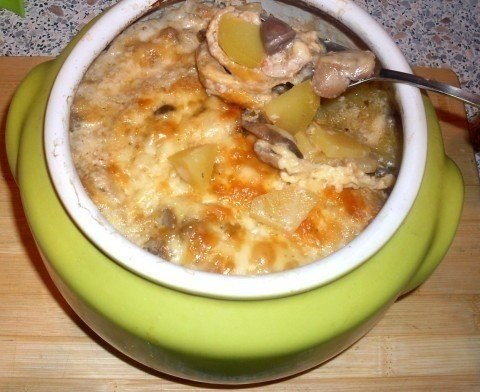 Жаркое из сердечек с грибами в горшочке или очень быстрый вкусный ужин :).Самое простое и быстрое - ... - 6