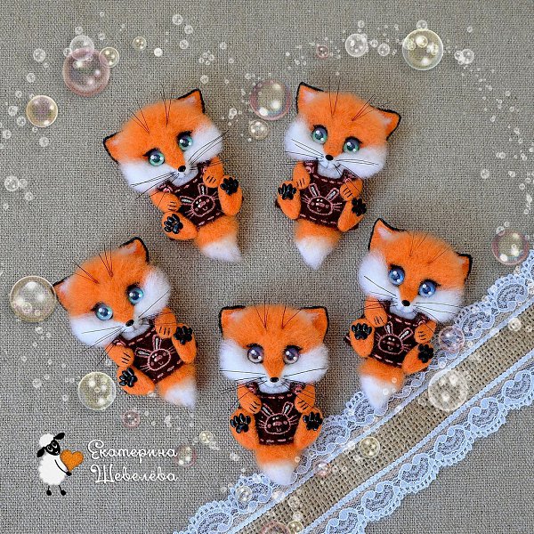 #украшение@fan_handmade. Броши