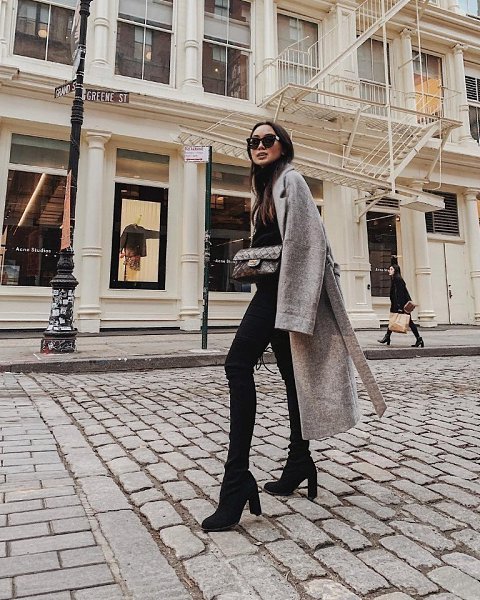 Строгое сочетание черного и серого в образах.#стиль@woman.blog - 8
