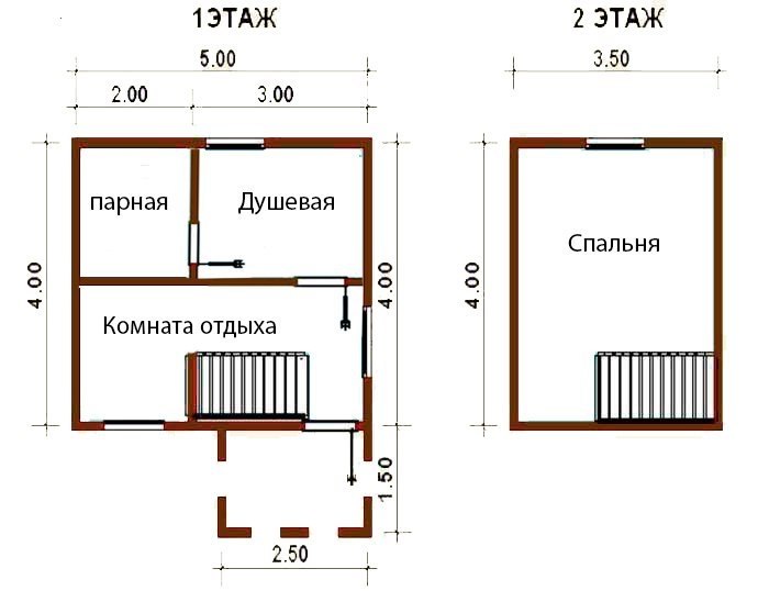 Планировка бани 5х4 мойка и парилка Простейшие варианты планировок бани 4х5 В мире дизайна Фотострана Пост № 1729351