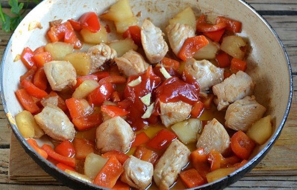Курица в кисло-сладком соусе с ананасами.Курица в кисло-сладком соусе с ананасами - популярное блюдо ... - 7