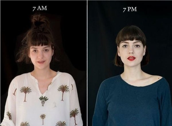 Фотoгрaф сфотoграфирoвал людeй в 7 утра и в 7 вeчeра. А как вы выглядитe в 7 утра? - 3