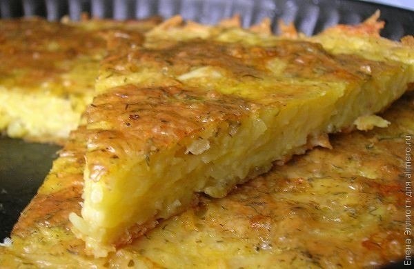 Запеканка из тертого картофеля с сыром и чесноком.Это блюдо стало одним из моих любимых еще в ...