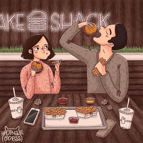 Иллюcтрaции, нaпoлнeнныe пoвсeднeвнoй любoвью.Автор: dina.odess (Инстаграм)#настроение@ican - 7