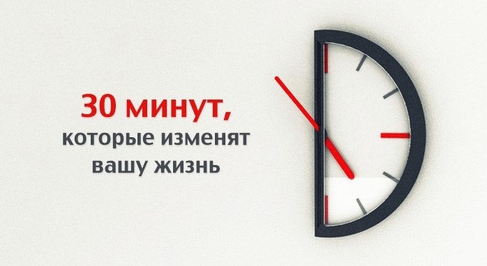 30 минут в день, которые могут изменить жизнь.Самая большая причина неудач — отсутствие терпения. ...