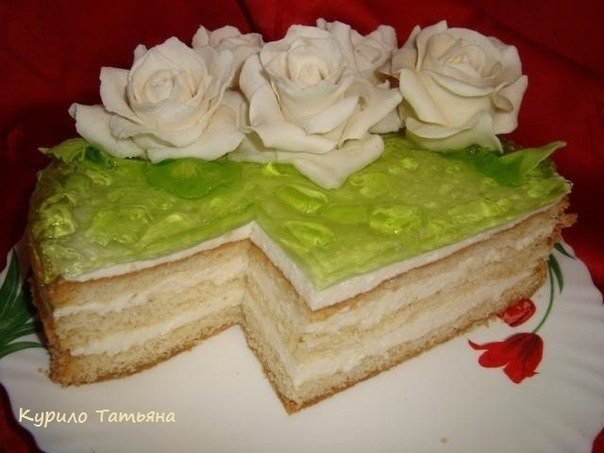 Торт из бисквита