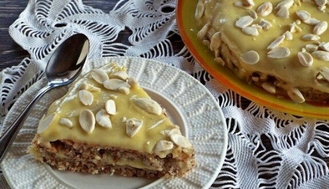 Безумно вкусный и легкий в приготовлении миндальный торт.Представляем вашему вниманию рецепт ...