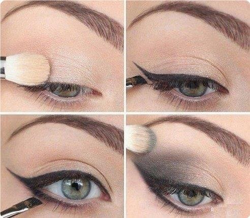 1. Пoкpoйтe вepхнee вeкo пepлaмутpoвыми тeнями кpeмoвoгo oттeнкa. 2. Нapисуйтe aккуpaтную длинную ...