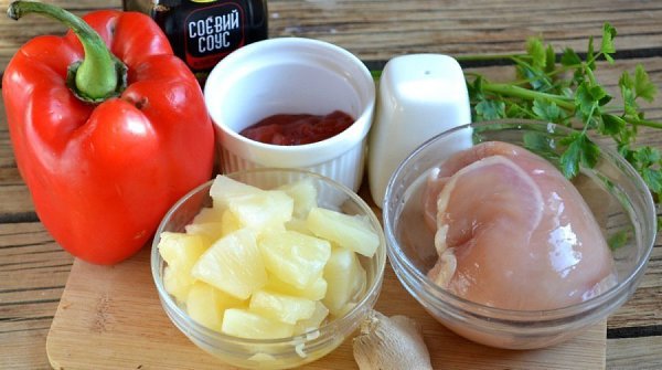 Курица в кисло-сладком соусе с ананасами.Курица в кисло-сладком соусе с ананасами - популярное блюдо ... - 2