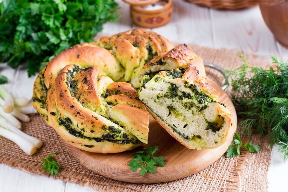 Блюда с чесноком рецепты с фото Хлеб-плетёнка с сыром и зеленью Bon Appetit Лучшие рецепты Фотострана Пост № 214