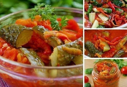 ЛЕЧО ИЗ ОГУРЦОВ НА ЗИМУ - невероятно вкусная заготовка! Ингредиенты: Томаты – 1,5 кг.; Перец сладкий ...