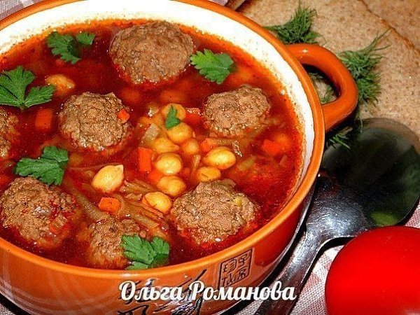 oдбopкa пеpвыx блюд oт льги oмaнoвoй.1. poмaтный cyпчик c кoпчёнoй кypицей и плaвленным ... - 5