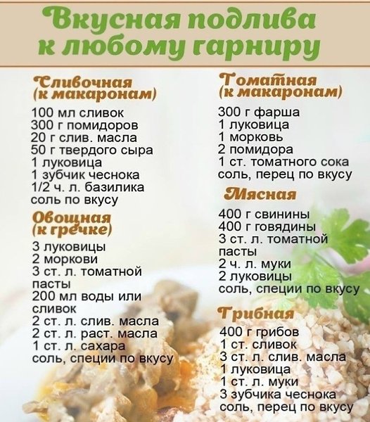Сохраните себе, чтобы всегда было под рукой! Чтобы гарнир был вкуснее)))