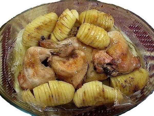Курица с картошкой