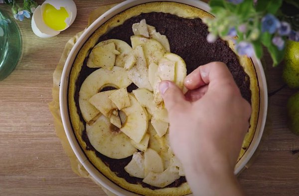 Тарт с маково-творожной начинкой и грушами.Хрустящее песочное тесто, маковая начинка, сочные груши, ... - 6