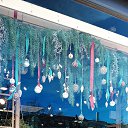 weihnachtliche Schnheit in den Schaufenstern der Geschfte.