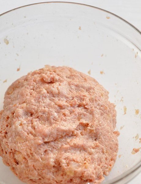 Домашние котлеты с луком — классика вкуса.Ингредиенты:Фарш (свинина + говядина) — 500–600 гЛук ... - 4