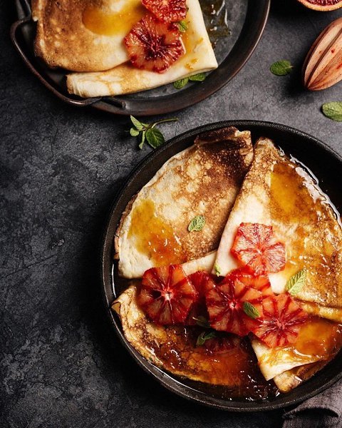 Блинчики с апельсиновым соусом — красота и вкус в одном флаконе! Ингредиенты на 8 шт.: Для теста: ... - 2