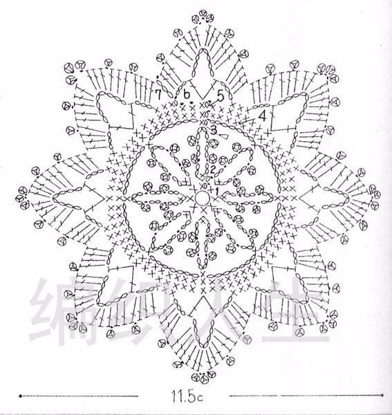 Вязаные снежинки - 4