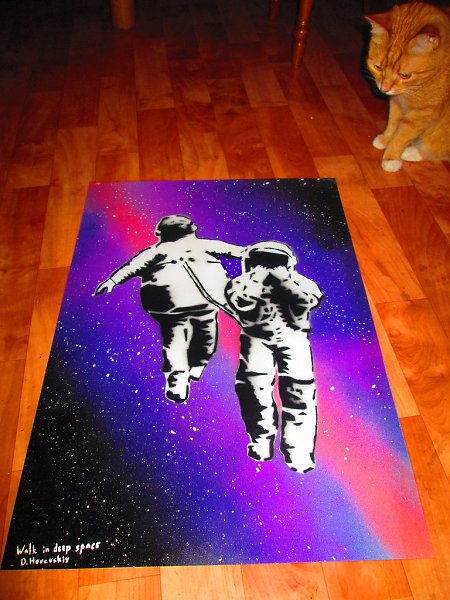 Spray paint by Dima Horevskey.       . - 2