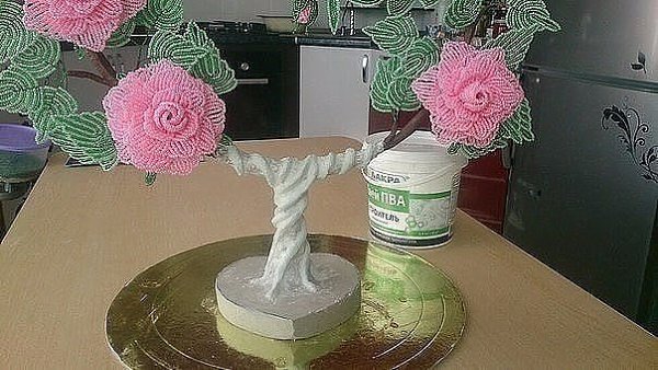 Мини МК по созданию розы из бисера - 6