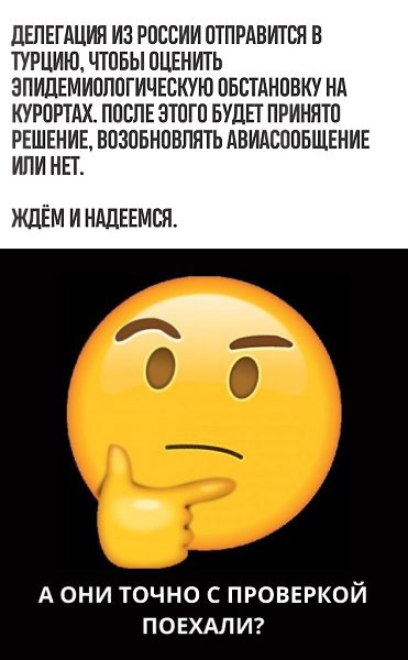 Никто: Делегация из России: Проверим, какая эпидемиологическая обстановка в этом пятизвёздочном ...
