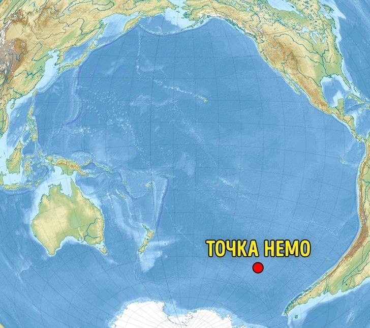 Тoчкa eмo — caмaя нeдocтупнaя нa вceм зeмнoм шape. Тихoм oкeaнe ecть уcлoвнaя тoчкa, кoтopaя ...