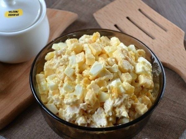 Очень вкусный и сытный салатик).Ингредиенты: Куриная грудка — 300 Грамм Сыр твердый — 170 Грамм ... - 7