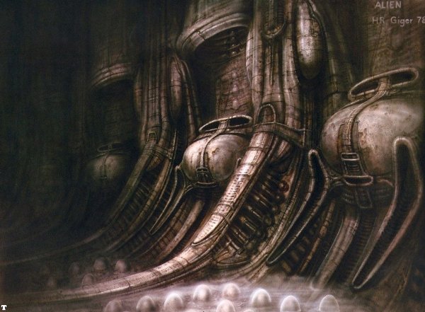Концепт-арты Ганса Руди Гигера к «Чужому» Ридли Скотта. И вот что художник рассказывал про создание ... - 7