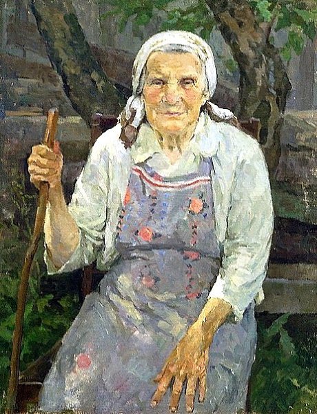 Каждое утрo к подъезду одногo из московских домов, опираясь на палочку приходит пожилая женщина. ...
