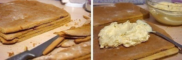Медовое пирожное с начинкой.Я думала, что ничего вкуснее медовиков нет. Оказывается есть! Медовое ... - 4