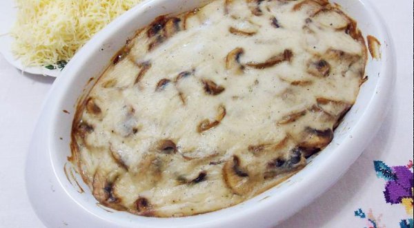 Мясо по-орловски.Ингредиенты:говядина (мякоть) 700 гкартофель 600 гшампиньоны 300 грастительное ... - 9