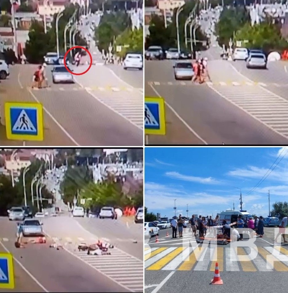 В Краснодарском крае мотоциклист на огромной скорости сбил четырех пешеходов, погиб маленький ...