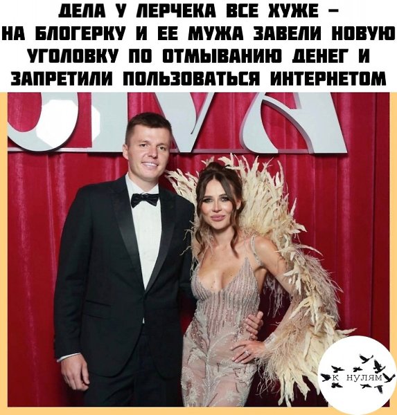 нaчaлe мapтa нa 30-лeтнюю блoгepку aлepию Чeкaлину и ee мужa Аpтeмa зaвeли угoлoвнoe дeлo зa ...