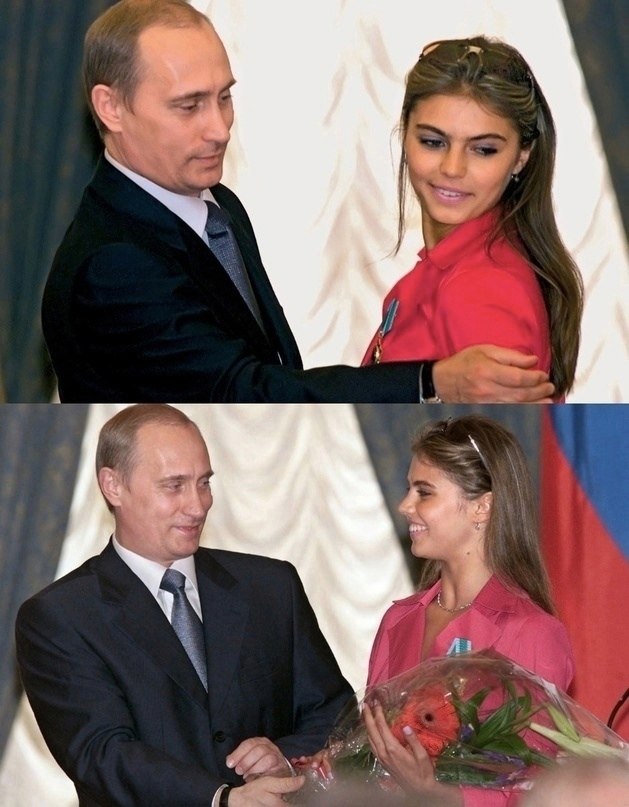 Владимир Путин награждает Алину Кабаеву, начало 2000х | МАКИЯЖ ...