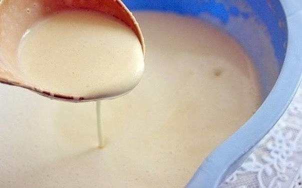 Заварные блины на молоке. Приготовление:Тесто:1. Пол литра молока2. 2 яйца взбить венчиком3. ... - 2