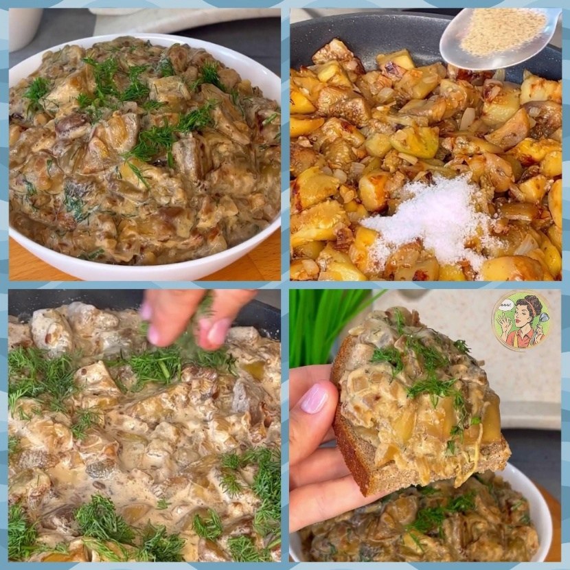 Баклажаны по вкусу, как белые грибы. Ингредиенты: лук – 3-4 шт. баклажаны – 4 шт. соль – 1/2 или 1 ...