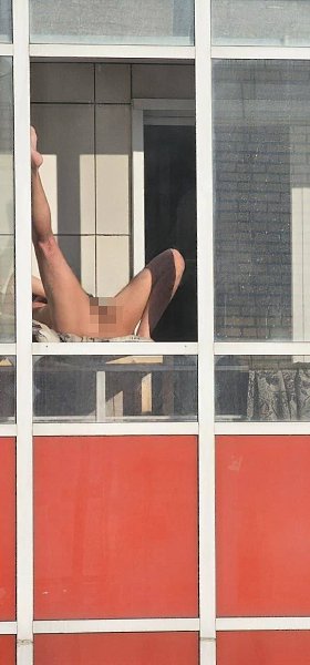 Дети были в ужасе когда посмотрели в окно соседки.В Красноярске жители одного из домов выразили ... - 2