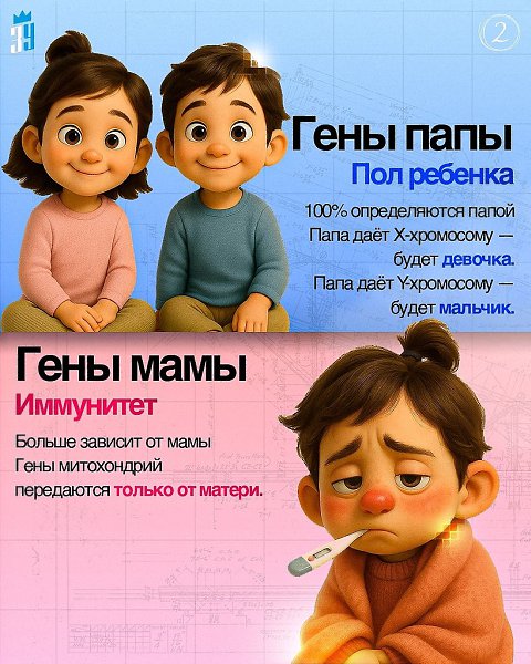 Черты лица, рост, цвет глаз и даже склонность к темпераменту — всё это результат уникального ... - 2